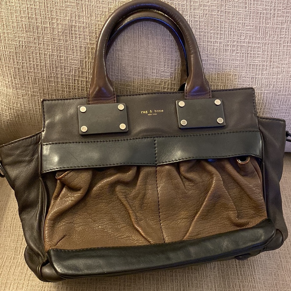 RAG & BONE Mocha Brown Small Pilot Bag - Picture 3 of 13